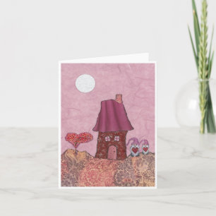 Fanciful Anniversary Valentine's Card Blank Inside