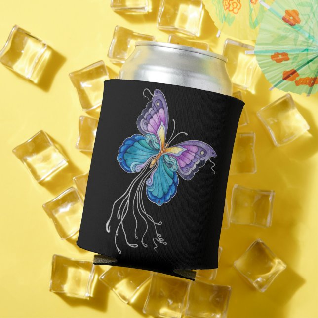 Fanciful Butterfly Can Cooler (In Situ Summer)