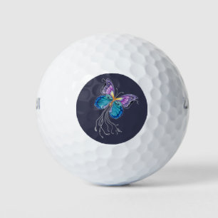 Fanciful Butterfly Golf Balls