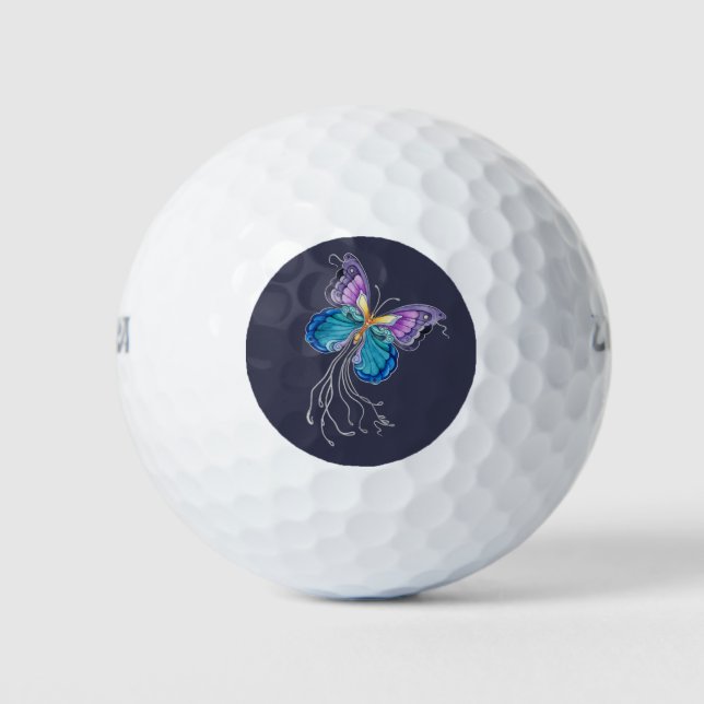 Fanciful Butterfly Golf Balls (Front)