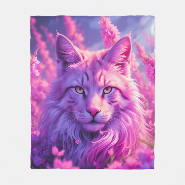 Fanciful Feline Blanket (Front)