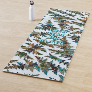 Fanciful Fractal Arctic Camouflage Yoga Mat