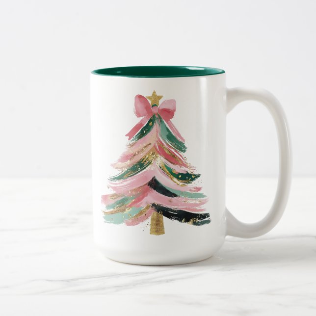 Fanciful Holidays Two-Tone Coffee Mug (Right)