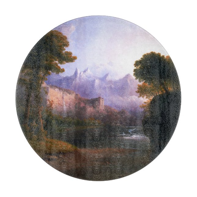 Fanciful Landscape By Thomas Doughty Cutting Board (Front)
