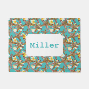 Fanciful Starfish Pattern   Add Your Name Doormat