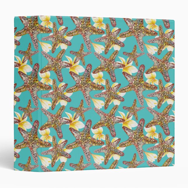 Fanciful Starfish Pattern Binder (Front/Spine)