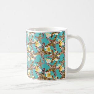 Fanciful Starfish Pattern Coffee Mug