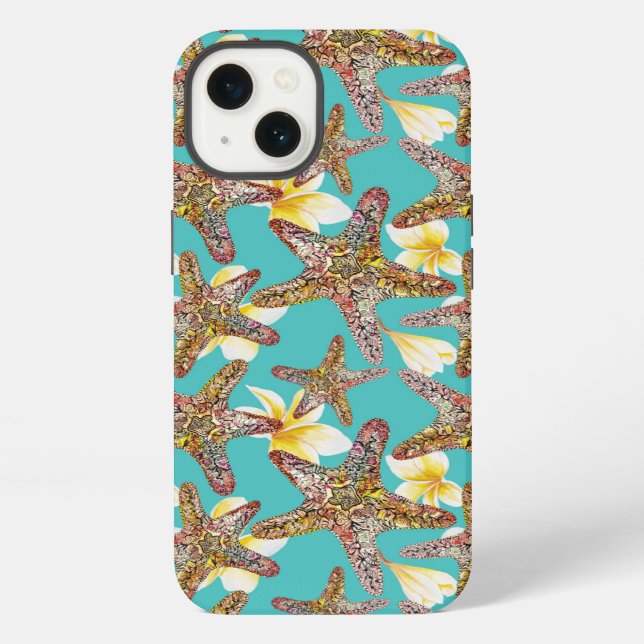Fanciful Starfish Pattern iPhone Case (Back)