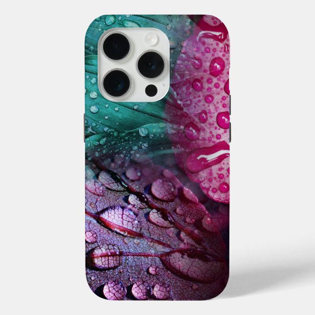 Fanciful Wet Leaves Case-Mate iPhone Case (Back)