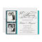 Fancy 50th Anniversary Invitations - Blue Damask