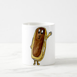 Fancy a Cake Funny Chocolate Eclair Quirky Art Coffee Mug