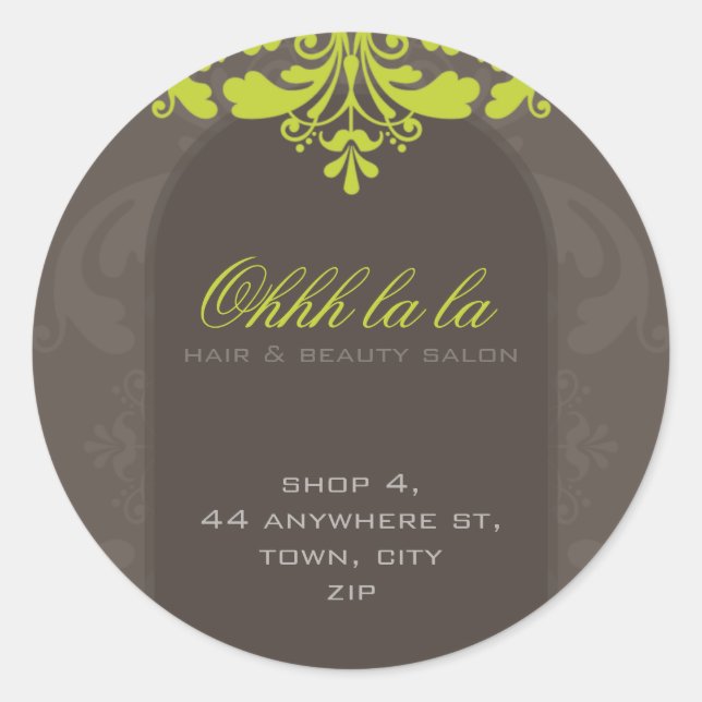 FANCY ADDRESS LABEL :: couture flourish 4A (Front)