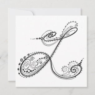 Fancy Alphabet™ by Artist Kathi Quinn Letter L