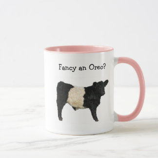 Fancy an Oreo? Belted Galloway Cow Beltie Steer Mug