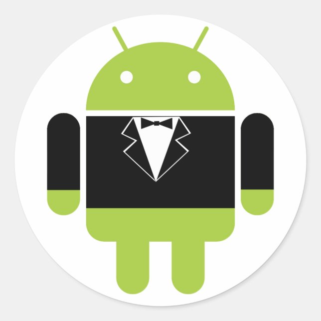 Fancy Android Stickers (Front)