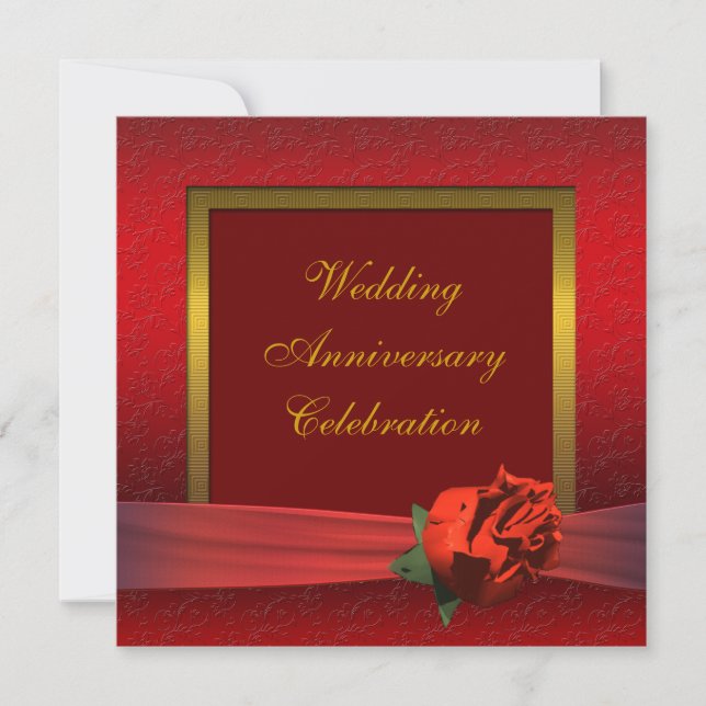 Fancy Anniversaire Fête Invitation (Devant)