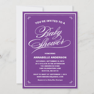 Fancy Baby Shower Invitations