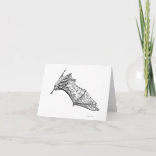 Fancy Bats: M. lucifugus wing stretch card