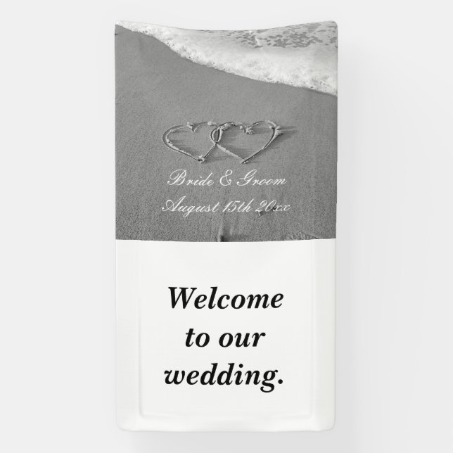  Fancy beach photo summer destination wedding Banner (Vertical)