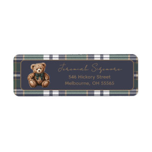 Fancy Bear R.L. theme return address label