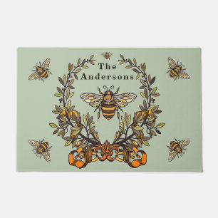 Fancy Bee Personalize Doormat
