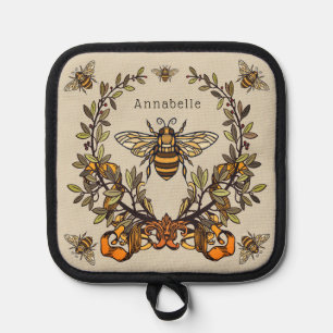 Fancy Bee Personalize Pot Holder