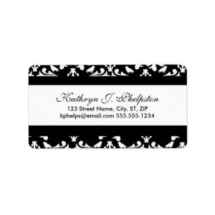 Fancy Birds Personalized Address Label