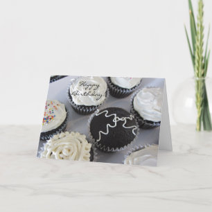Fancy Birthday Cupcakes Card