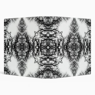 Fancy Black and White Pattern Binder