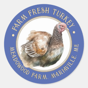 Fancy Blue Egg Carton Label Farm Fresh Eggs