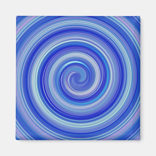 Fancy blue spiral magnet (Front)