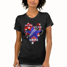 Fancy Blue Star Mom Shirts