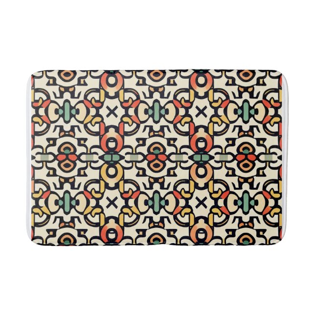 Fancy Bohemian  Bath Mat (Front)
