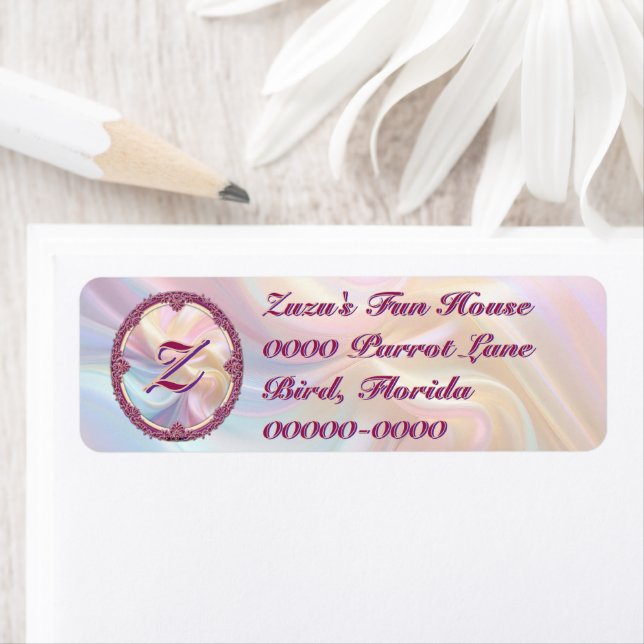 Fancy Border Colourful Pastel Silk Personalize (Insitu)
