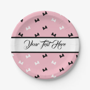 Fancy Bows Paper Plate