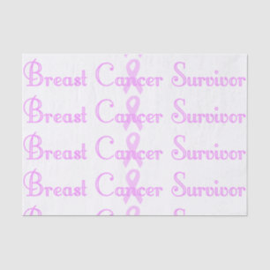 Fancy Breast Cancer Survivor Tissue Paper