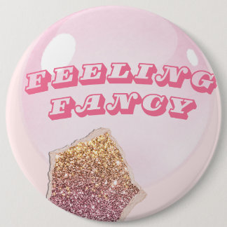 Fancy Bridal Party Badge 6 Inch Round Button