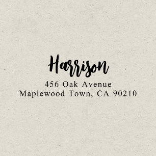 Fancy Brush Script Calligraphy Simple Self-inking Self-inking Stamp