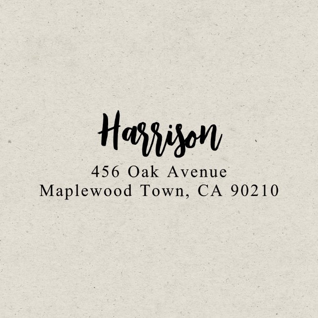 Fancy Brush Script Calligraphy Simple Self-inking Stamp (Creator Uploaded)