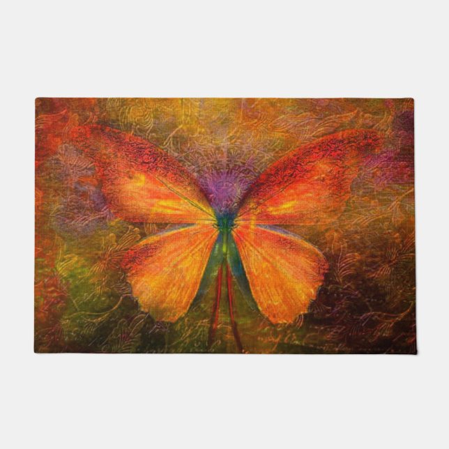 Fancy butterfly  doormat (Front)
