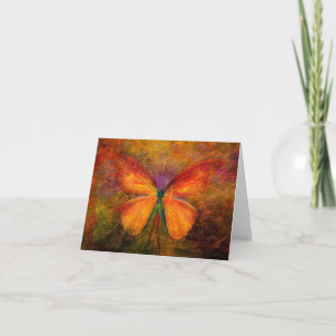 Fancy butterfly note card