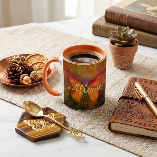 Fancy butterfly personalized   mug (Creator Uploaded)