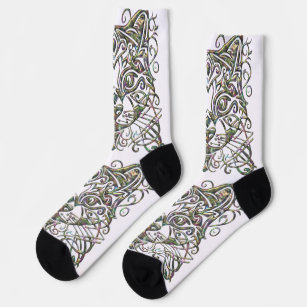 Fancy Cat Abalone Socks