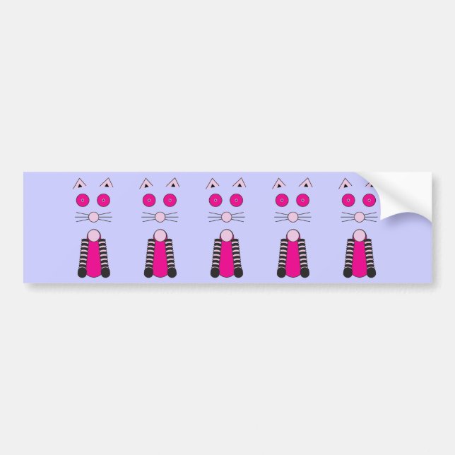 Fancy CAT Bumper Sticker (Front)