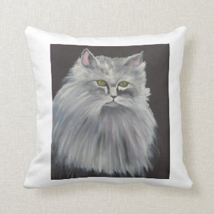 Fancy Cat Throw Pillow