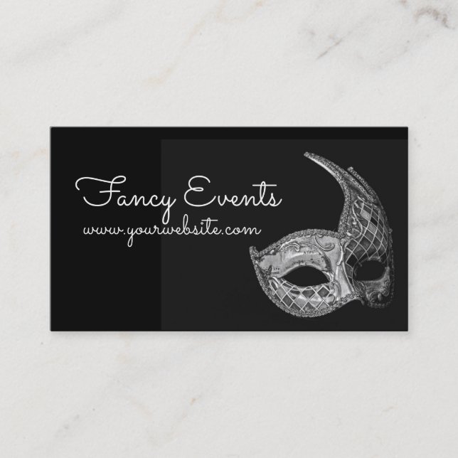 Fancy Catering Event Planner Business Card (Front)