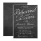 Fancy Chalkboard Wedding Rehearsal Dinner