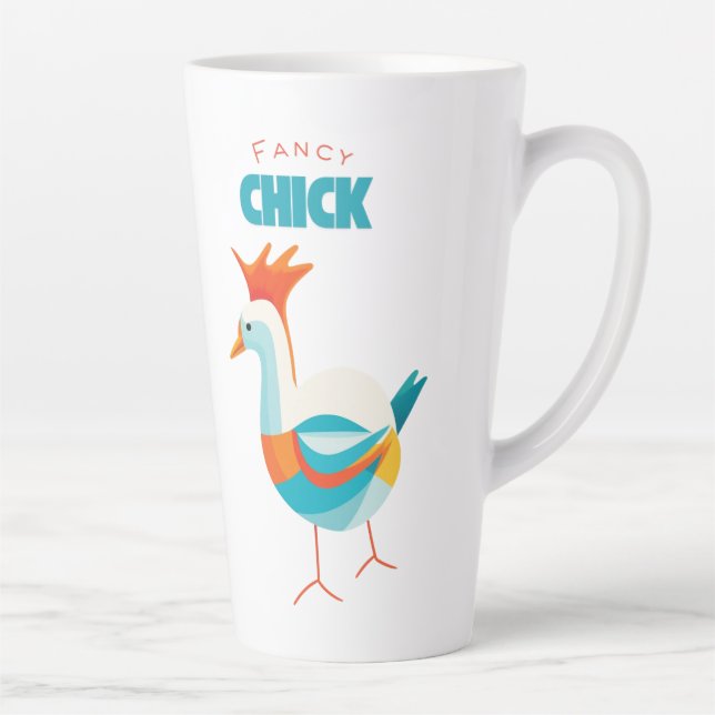 Fancy Chick Latte Mug (Right)