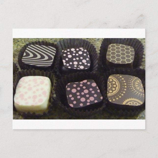 Fancy Chocolates Postcard (Front)