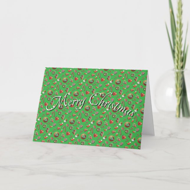 Fancy Christmas Cookies Card (Front)